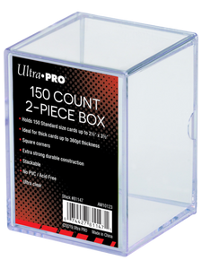 Ultra Pro: 2-Piece 150ct Clear Card Storage Box